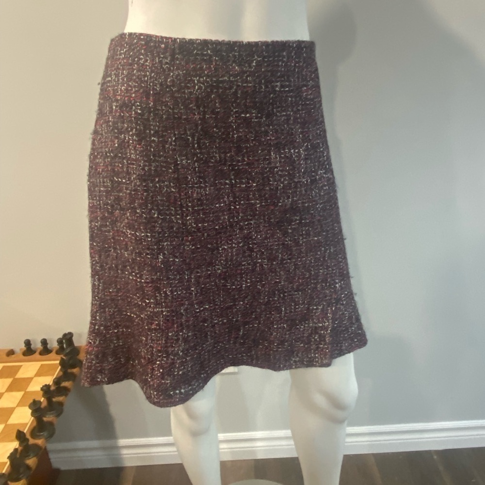 Club Monaco pink black skirt size 6 knit lined